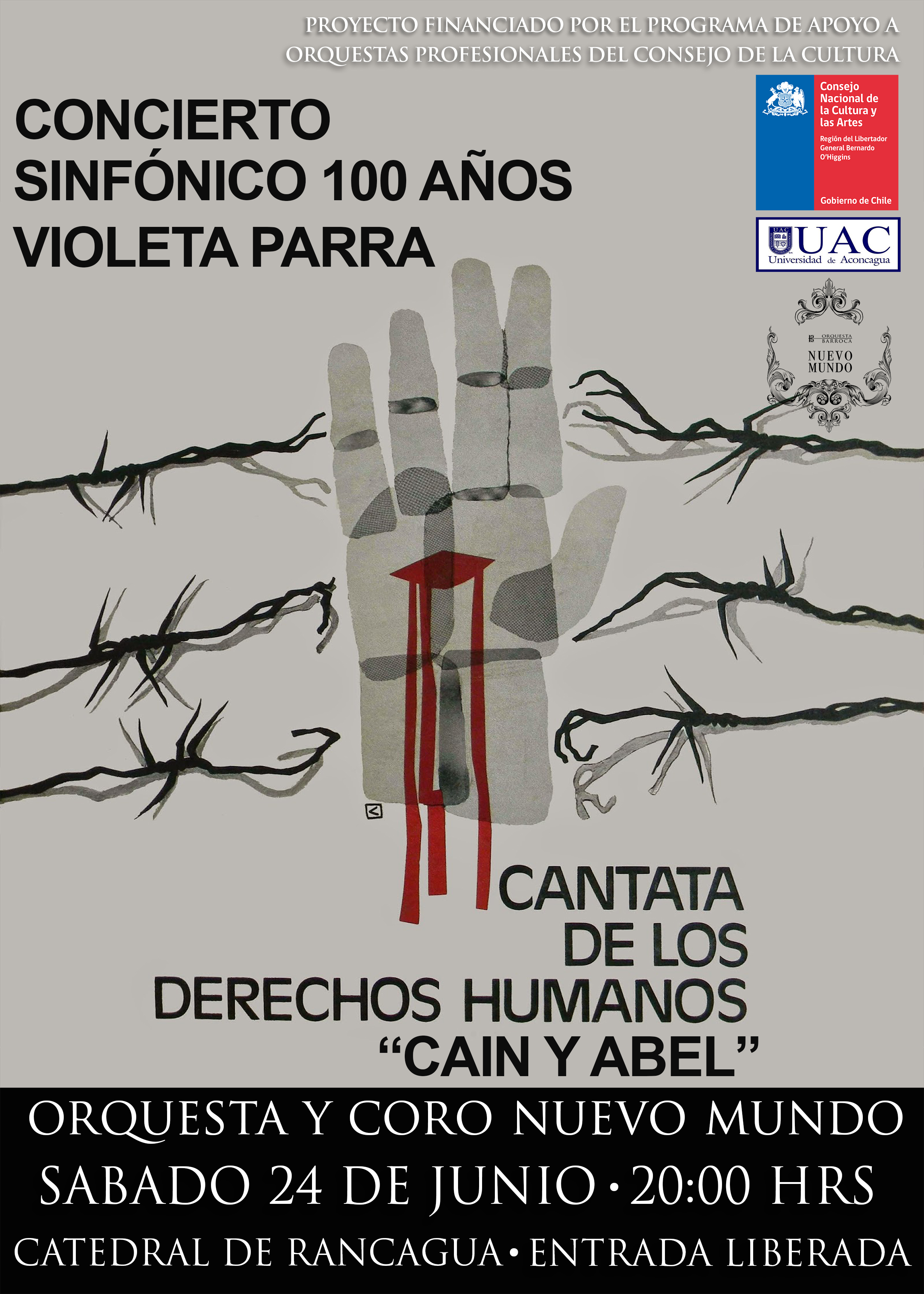 CONCIERTO HOMENAJE A VIOLETA PARRA Y CANTATA DE LOS DDHH @ CATEDRAL DE RANCAGUA